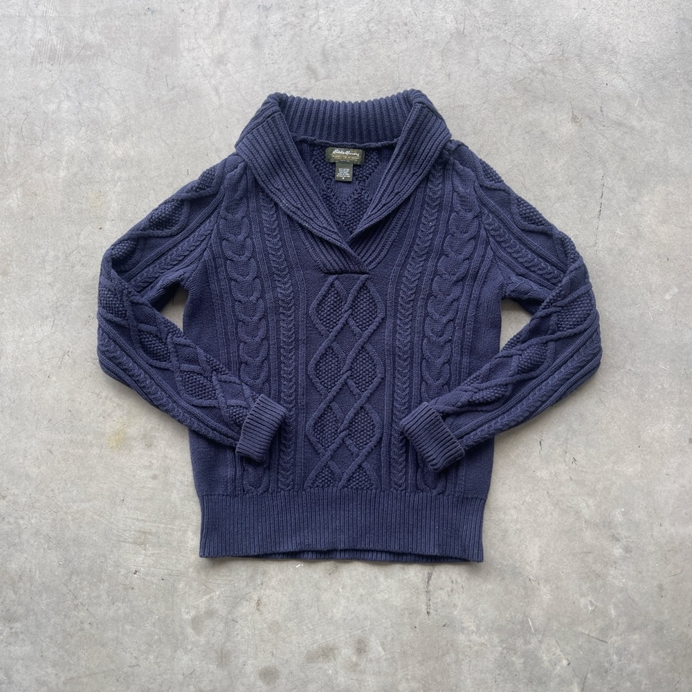 Vintagege Rddie Bauer Cablr Knit Sweater